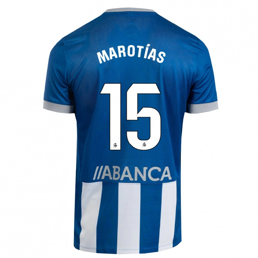 DanxenレディースOscar Marotías#15青 グレー 白ホームシャツ2026/27ジャージーユニフォーム