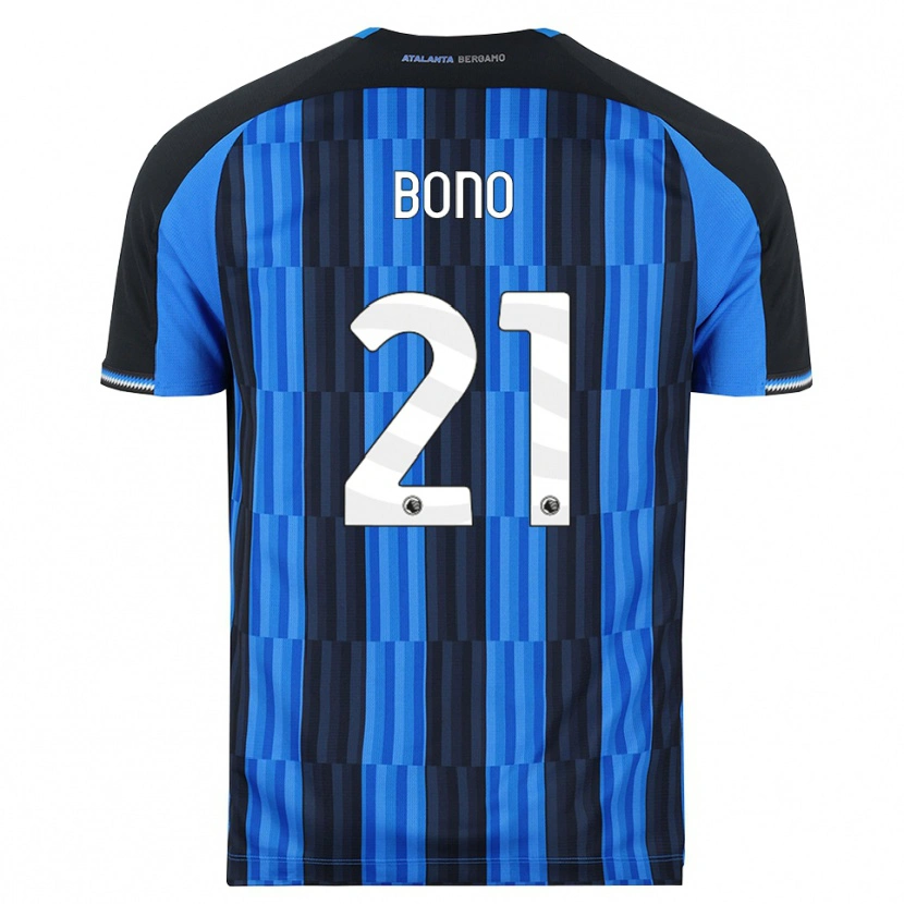 DanxenレディースDavide Bono#21ブルー ブラック レッドホームシャツ2026/27ジャージーユニフォーム