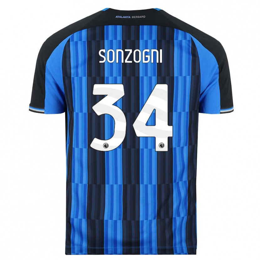DanxenレディースMattia Sonzogni#34ブルー ブラック レッドホームシャツ2026/27ジャージーユニフォーム
