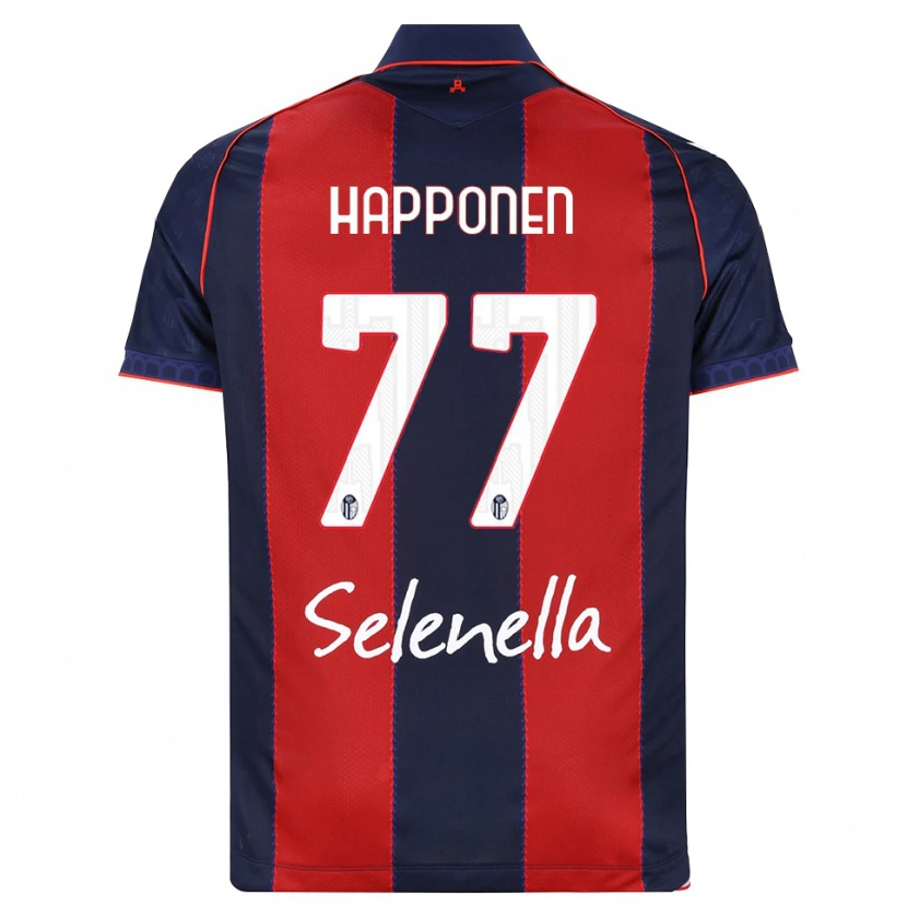 DanxenレディースUkko Happonen#77ロイヤルブルー レッド ホワイトホームシャツ2026/27ジャージーユニフォーム