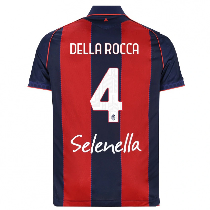 DanxenレディースManuel Della Rocca#4ロイヤルブルー レッド ホワイトホームシャツ2026/27ジャージーユニフォーム