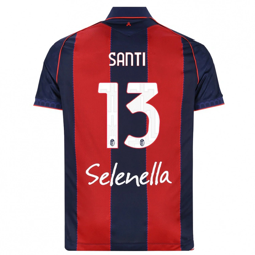 DanxenレディースManuel Santi#13ロイヤルブルー レッド ホワイトホームシャツ2026/27ジャージーユニフォーム