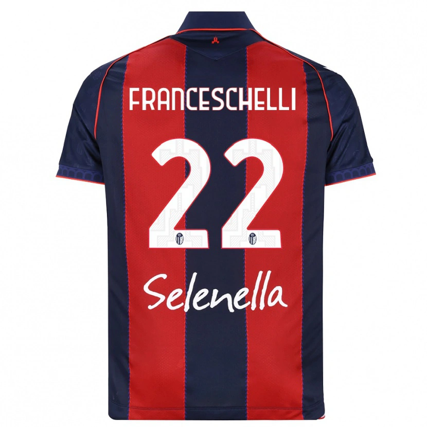DanxenレディースMatteo Franceschelli#22ロイヤルブルー レッド ホワイトホームシャツ2026/27ジャージーユニフォーム