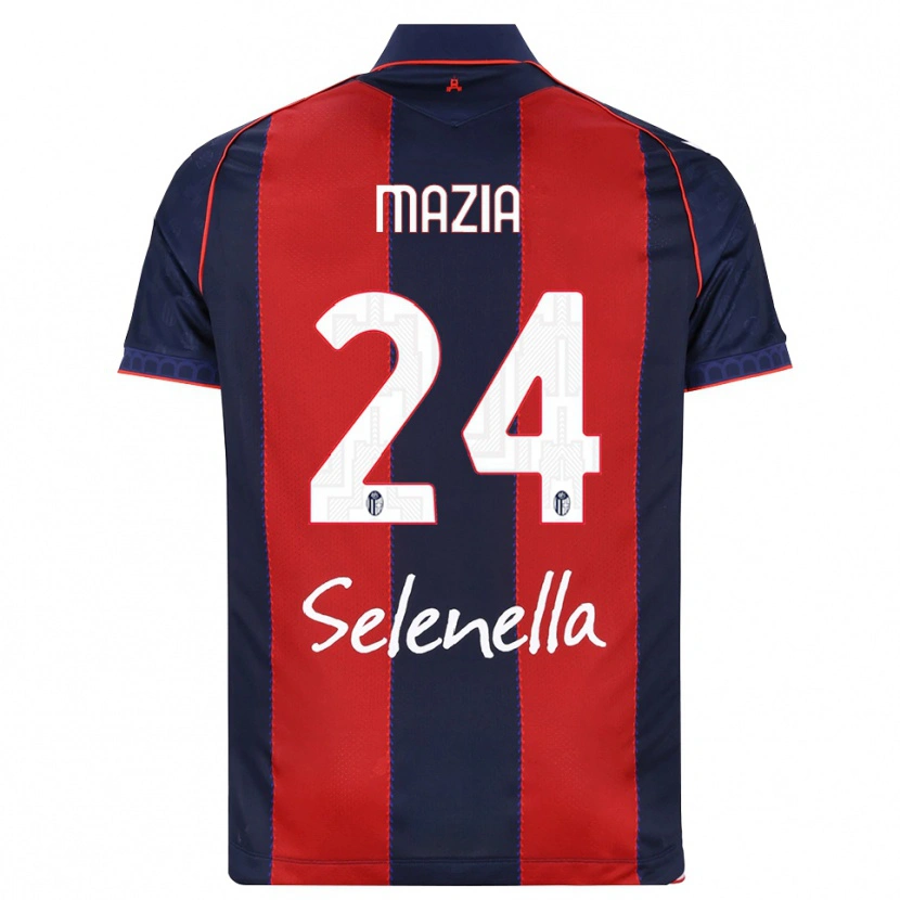 DanxenレディースAndrea Mazia#24ロイヤルブルー レッド ホワイトホームシャツ2026/27ジャージーユニフォーム