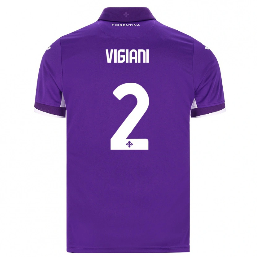 Danxenレディースロレンゾ・ヴィジャーニ#2パープル ホワイト ピンクホームシャツ2026/27ジャージーユニフォーム