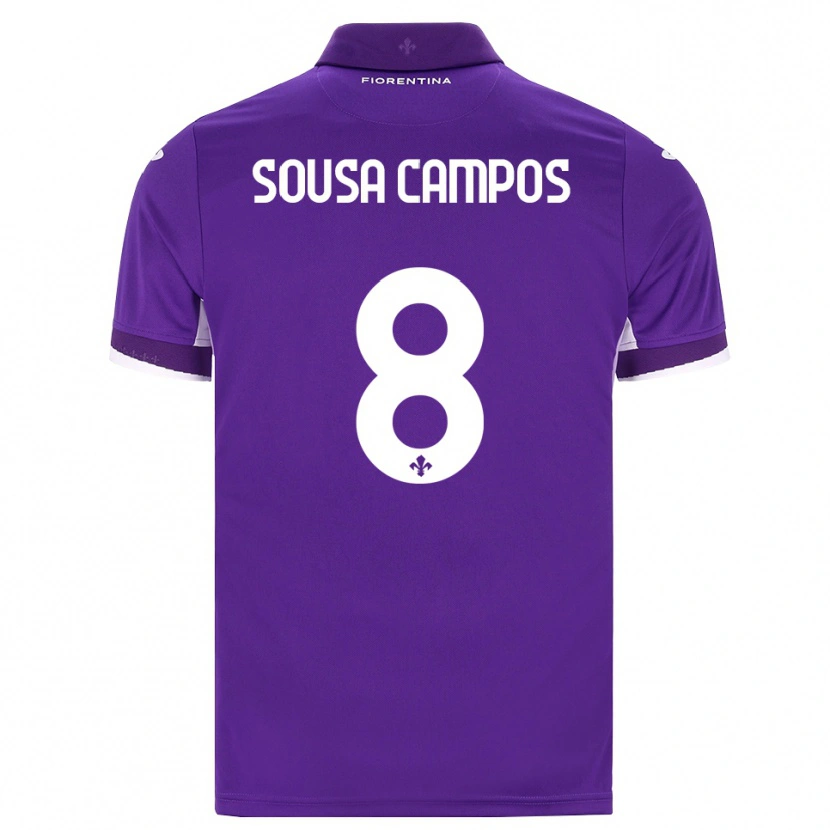 DanxenレディースMatteo Sousa Campos#8パープル ホワイト ピンクホームシャツ2026/27ジャージーユニフォーム