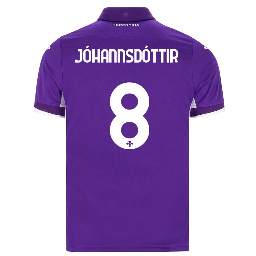 DanxenレディースAlexandra Jóhannsdóttir#8パープル ホワイト ピンクホームシャツ2026/27ジャージーユニフォーム