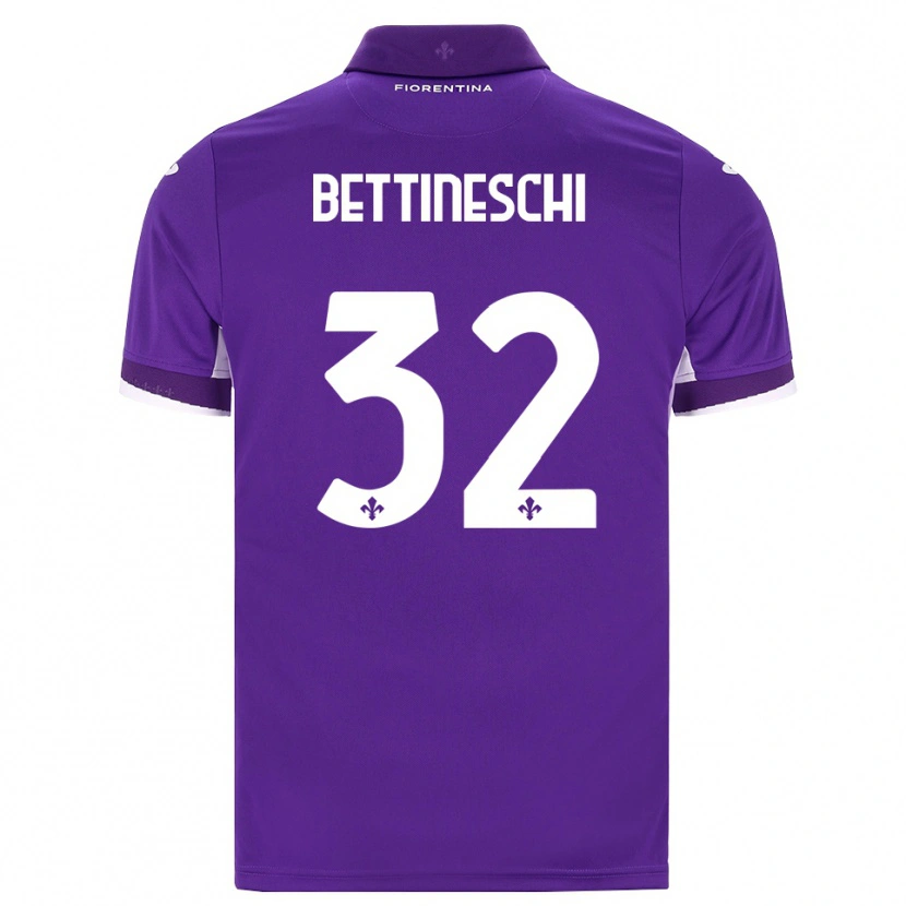 DanxenレディースGiorgia Bettineschi#32パープル ホワイト ピンクホームシャツ2026/27ジャージーユニフォーム