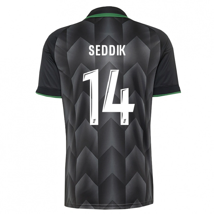DanxenレディースMohamed Seddik#14白 黒 緑アウェイシャツ2026/27ジャージーユニフォーム