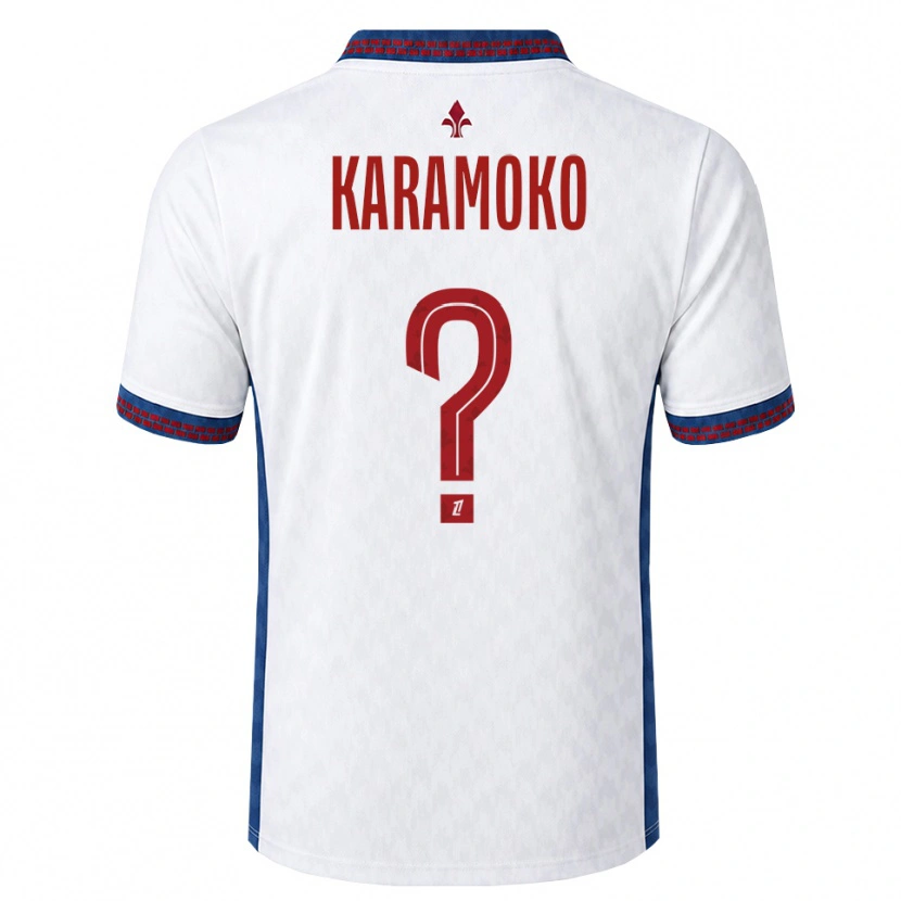 Danxenレディースイブラヒム・カラモコ#0赤 白 青アウェイシャツ2026/27ジャージーユニフォーム