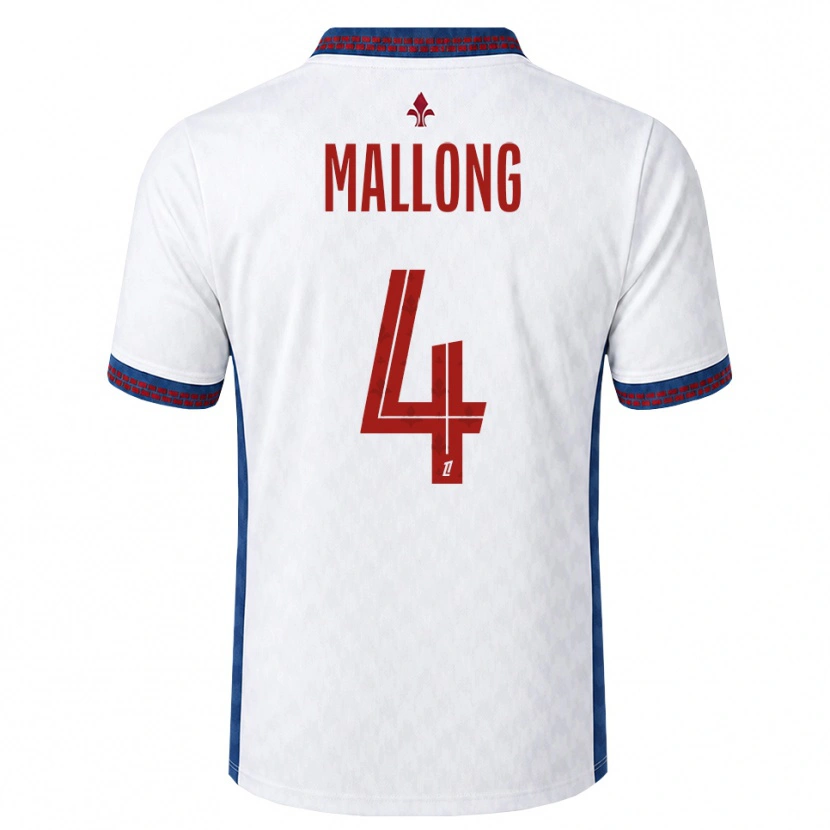 DanxenレディースRaphaël Mallong#4赤 白 青アウェイシャツ2026/27ジャージーユニフォーム