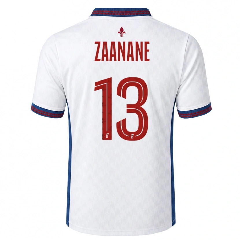 DanxenレディースHacène Zaanane#13赤 白 青アウェイシャツ2026/27ジャージーユニフォーム