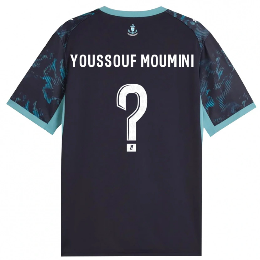 DanxenレディースYakine Youssouf Moumini#0ペールターコイズ 白 黒アウェイシャツ2026/27ジャージーユニフォーム