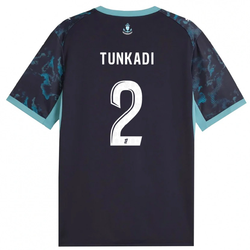 DanxenレディースAlexandre Tunkadi#2ペールターコイズ 白 黒アウェイシャツ2026/27ジャージーユニフォーム