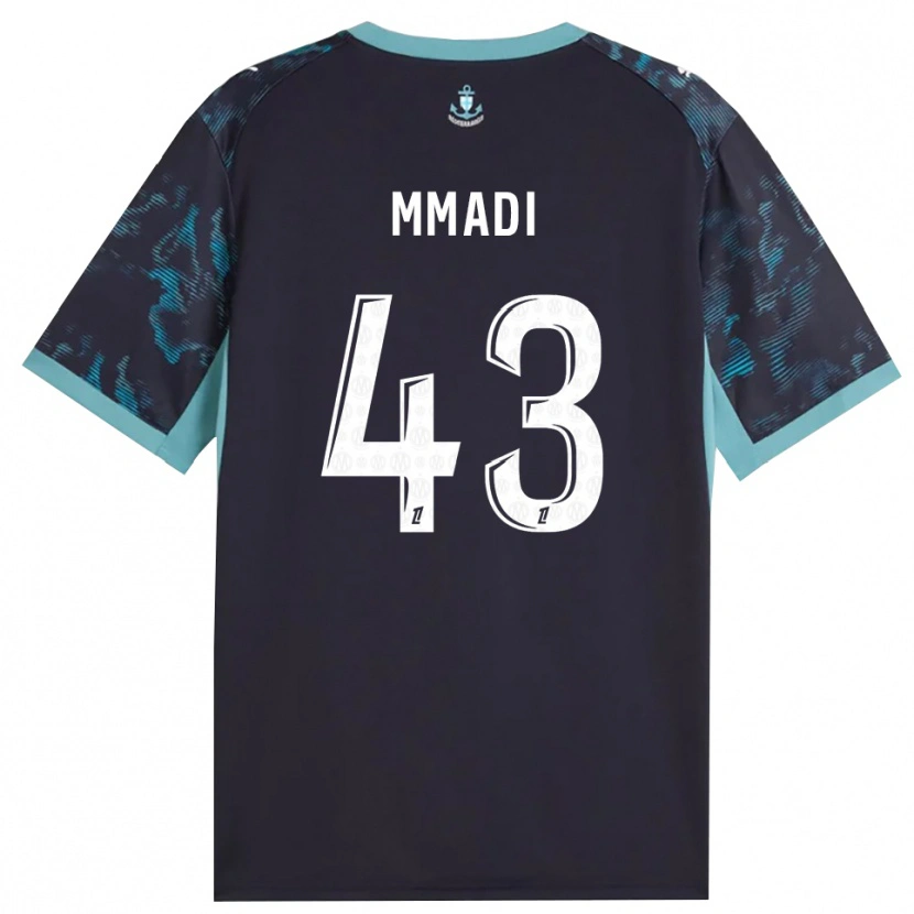 DanxenレディースTadjidine Mmadi#43ペールターコイズ 白 黒アウェイシャツ2026/27ジャージーユニフォーム
