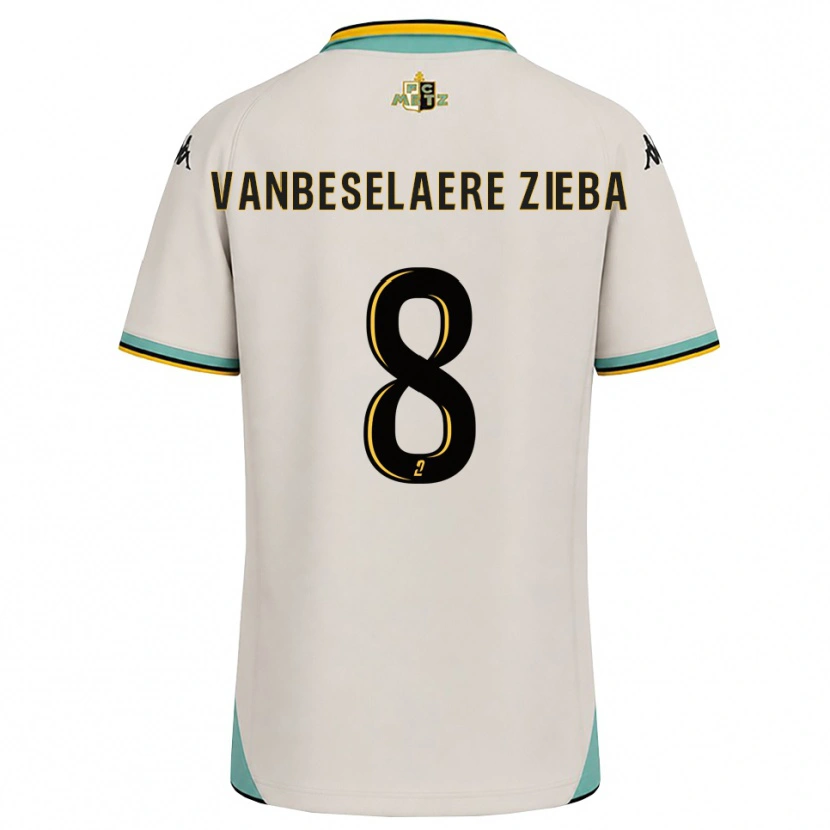 DanxenレディースVadim Vanbeselaere Zieba#8フローラルホワイト 黒アウェイシャツ2026/27ジャージーユニフォーム