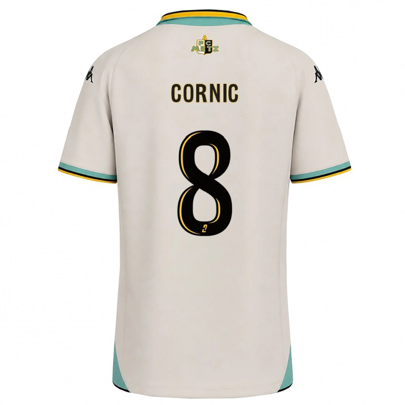 DanxenレディースAndréa Cornic#8フローラルホワイト 黒アウェイシャツ2026/27ジャージーユニフォーム