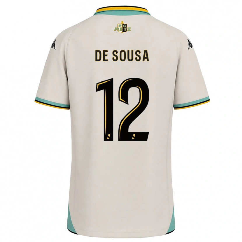 DanxenレディースJackson De Sousa#12フローラルホワイト 黒アウェイシャツ2026/27ジャージーユニフォーム