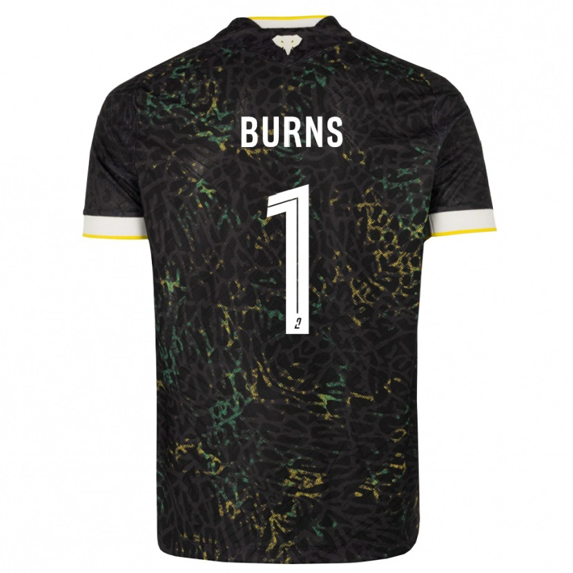 DanxenレディースEmily Burns#1黒白黄アウェイシャツ2026/27ジャージーユニフォーム