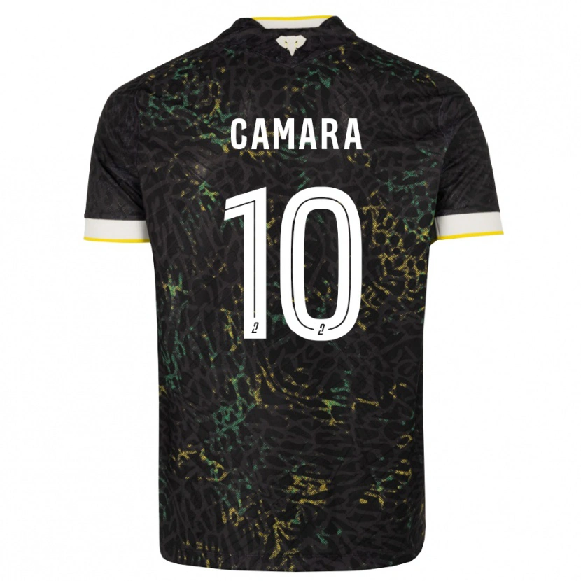 DanxenレディースIbrahim Camara#10黒白黄アウェイシャツ2026/27ジャージーユニフォーム