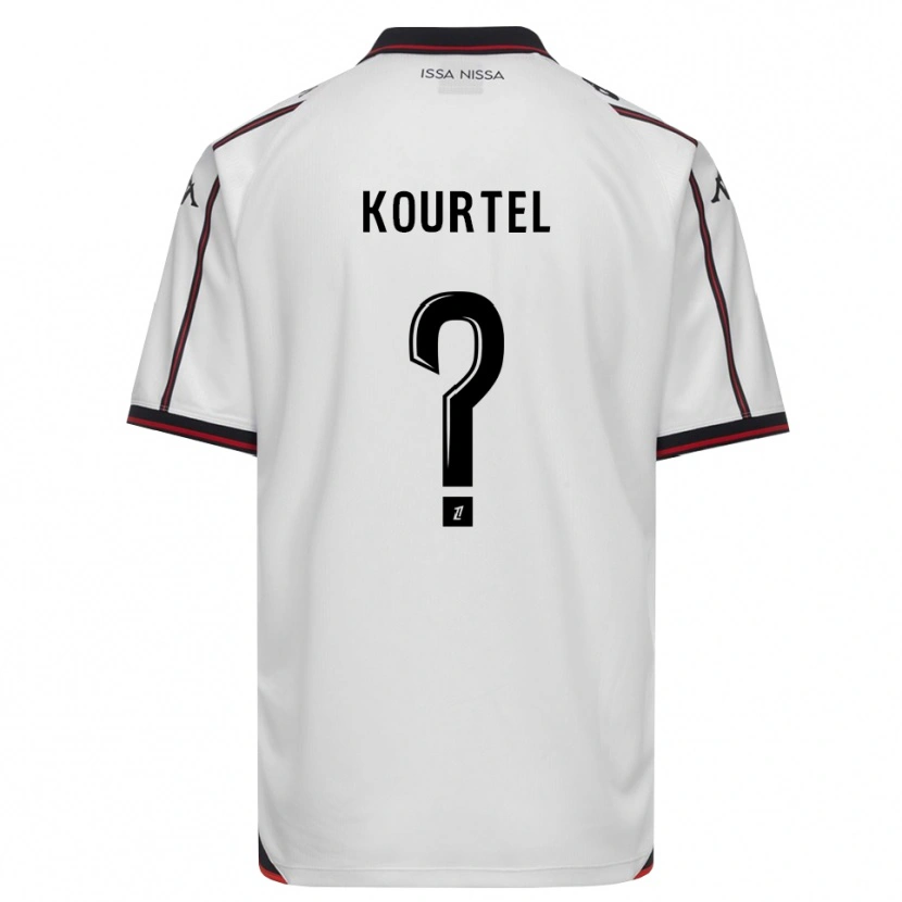DanxenレディースKaïs Kourtel#0黒 白アウェイシャツ2026/27ジャージーユニフォーム