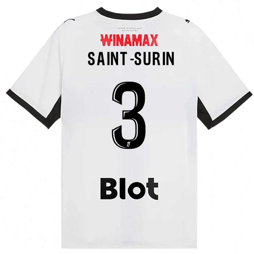 DanxenレディースRio Saint-Surin#3黒白赤アウェイシャツ2026/27ジャージーユニフォーム