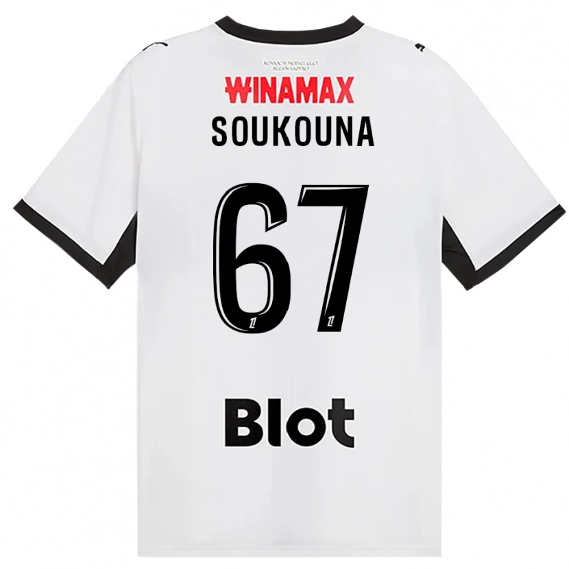 DanxenレディースIsiaka Soukouna#67黒白赤アウェイシャツ2026/27ジャージーユニフォーム