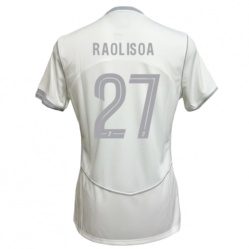 DanxenレディースLilian Raolisoa#27白 グレーアウェイシャツ2026/27ジャージーユニフォーム