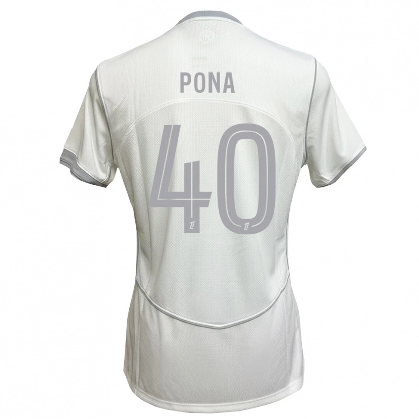DanxenレディースOumar Pona#40白 グレーアウェイシャツ2026/27ジャージーユニフォーム