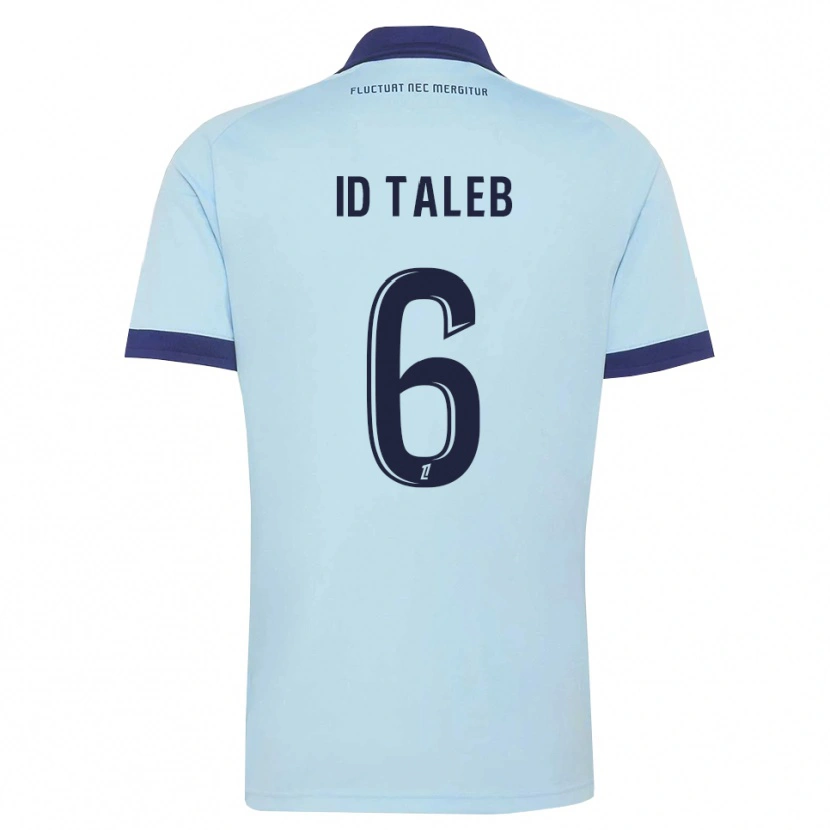 DanxenレディースSamy Id Taleb#6コーンフラワーブルー 黒アウェイシャツ2026/27ジャージーユニフォーム