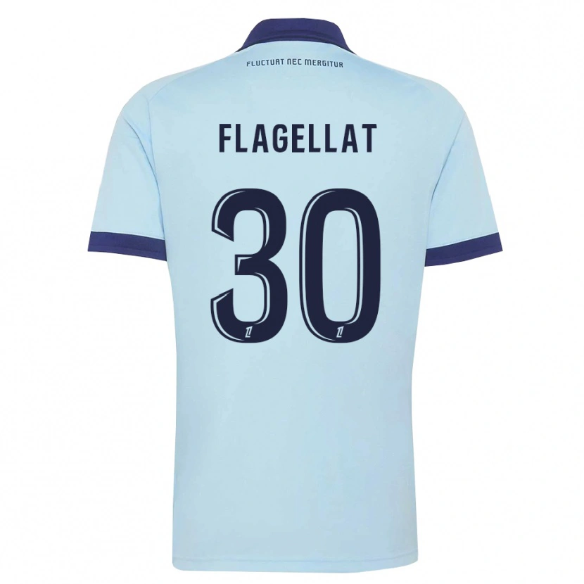 DanxenレディースAlizée Flagellat#30コーンフラワーブルー 黒アウェイシャツ2026/27ジャージーユニフォーム