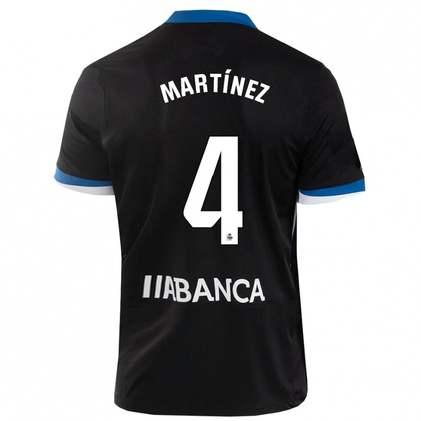 DanxenレディースPablo Martínez#4黒 青 白アウェイシャツ2026/27ジャージーユニフォーム