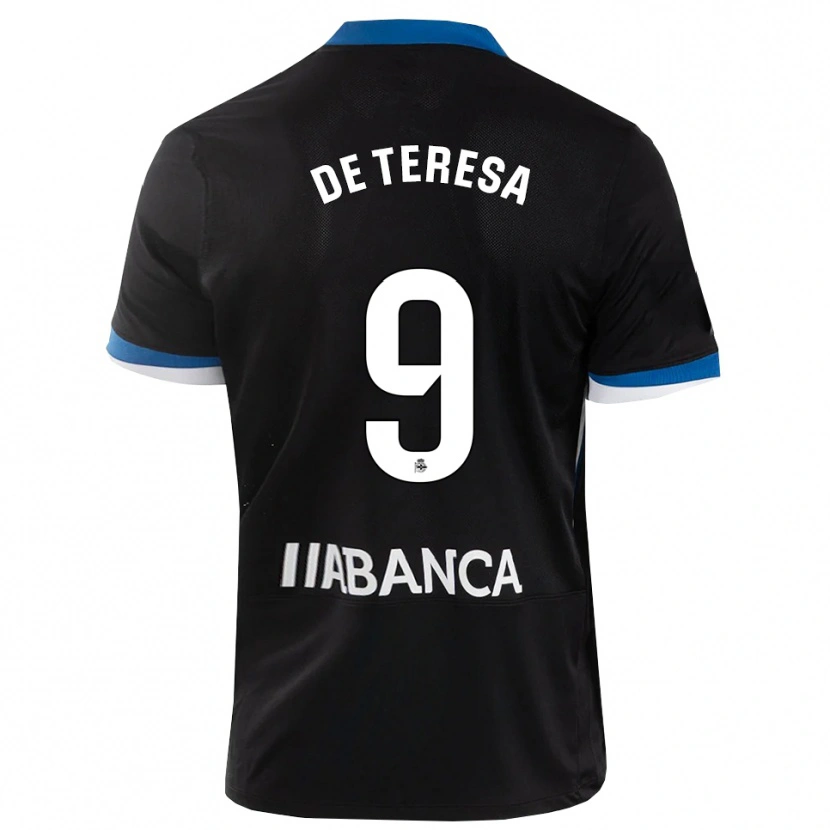 DanxenレディースAna Lucía De Teresa#9黒 青 白アウェイシャツ2026/27ジャージーユニフォーム