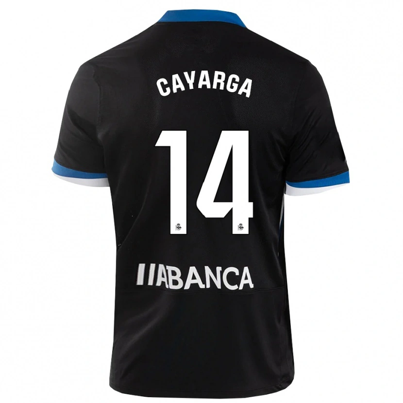 DanxenレディースBerto Cayarga#14黒 青 白アウェイシャツ2026/27ジャージーユニフォーム