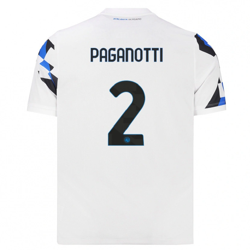 DanxenレディースEmanuele Paganotti#2ホワイト レッドブルーアウェイシャツ2026/27ジャージーユニフォーム
