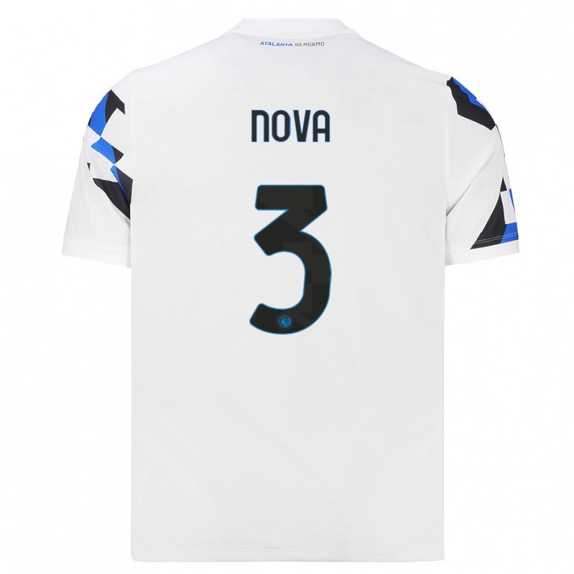DanxenレディースRiccardo Nova#3ホワイト レッドブルーアウェイシャツ2026/27ジャージーユニフォーム