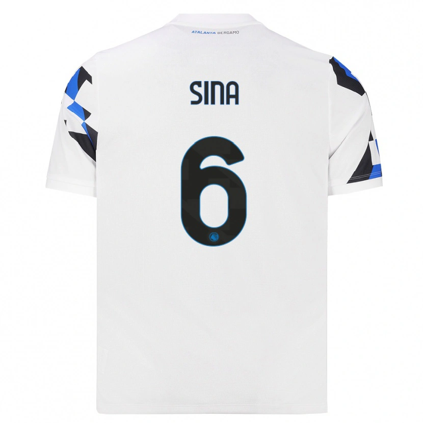 DanxenレディースSebastian Sina#6ホワイト レッドブルーアウェイシャツ2026/27ジャージーユニフォーム
