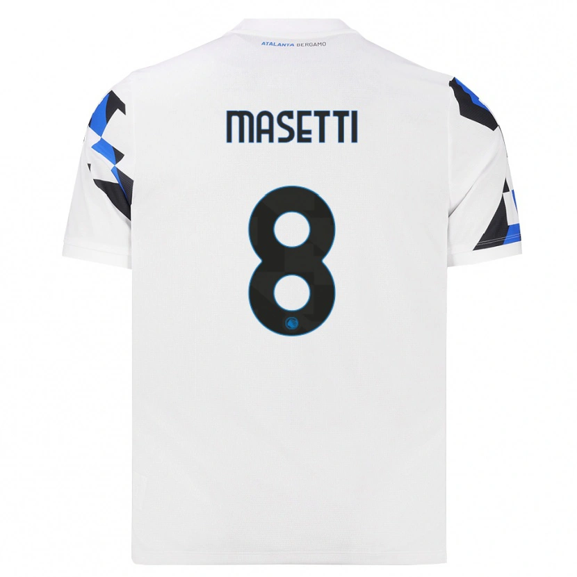 DanxenレディースFrancesco Masetti#8ホワイト レッドブルーアウェイシャツ2026/27ジャージーユニフォーム