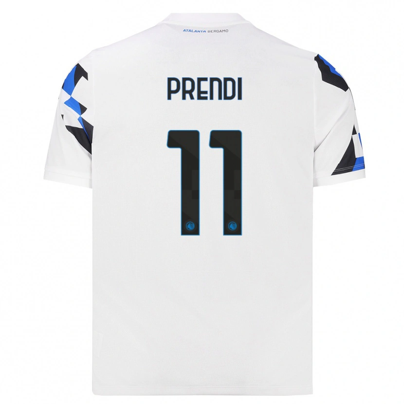 DanxenレディースSamuel Prendi#11ホワイト レッドブルーアウェイシャツ2026/27ジャージーユニフォーム