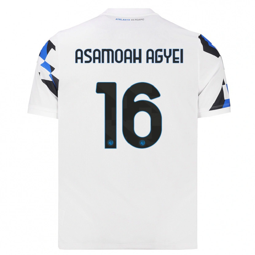 DanxenレディースYaw Asamoah Agyei#16ホワイト レッドブルーアウェイシャツ2026/27ジャージーユニフォーム