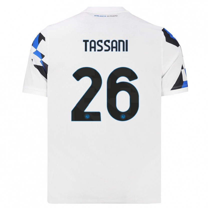 DanxenレディースAlessandro Tassani#26ホワイト レッドブルーアウェイシャツ2026/27ジャージーユニフォーム