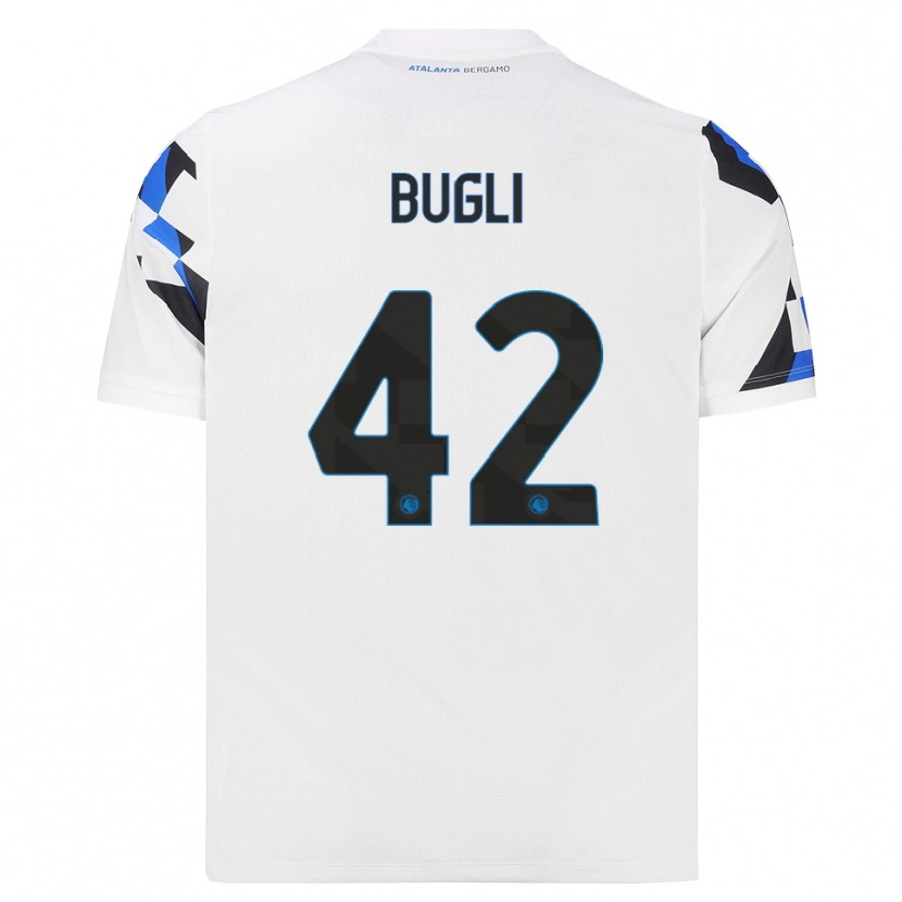 DanxenレディースGabriel Bugli#42ホワイト レッドブルーアウェイシャツ2026/27ジャージーユニフォーム