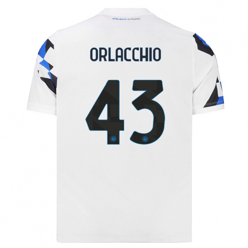 DanxenレディースAngelo Orlacchio#43ホワイト レッドブルーアウェイシャツ2026/27ジャージーユニフォーム