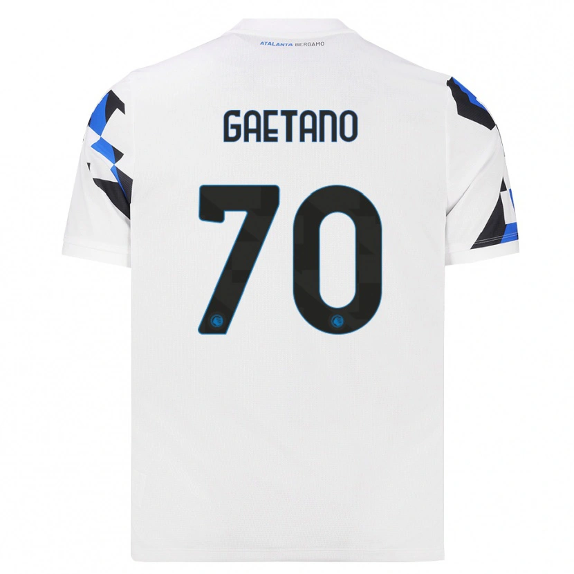 Danxenレディースジャンルカ・ガエターノ#70ホワイト レッドブルーアウェイシャツ2026/27ジャージーユニフォーム