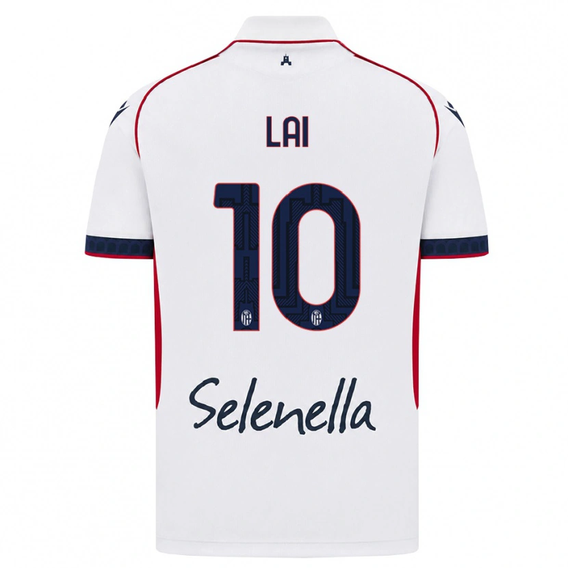 DanxenレディースLuca Lai#10ホワイト レッド ロイヤルブルーアウェイシャツ2026/27ジャージーユニフォーム