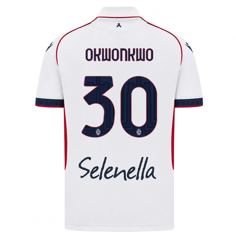 DanxenレディースOrji Okwonkwo#30ホワイト レッド ロイヤルブルーアウェイシャツ2026/27ジャージーユニフォーム