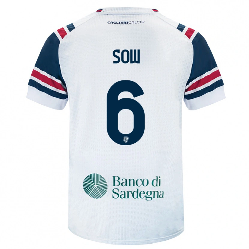 DanxenレディースMouhamed Sow#6ホワイト レッド グリーンアウェイシャツ2026/27ジャージーユニフォーム