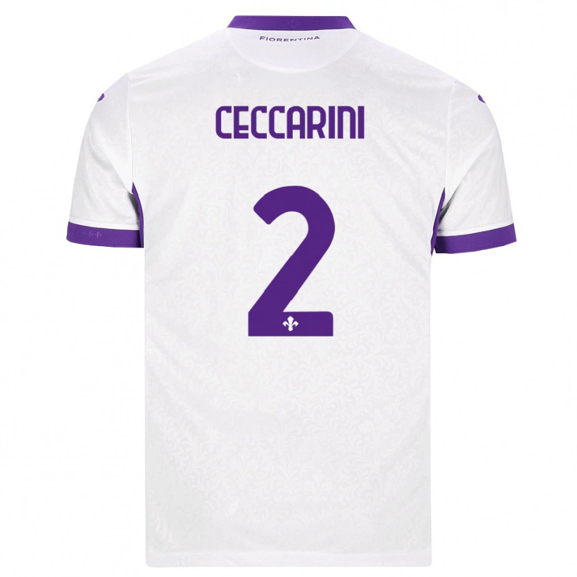 DanxenレディースDuccio Ceccarini#2ホワイト パープルアウェイシャツ2026/27ジャージーユニフォーム