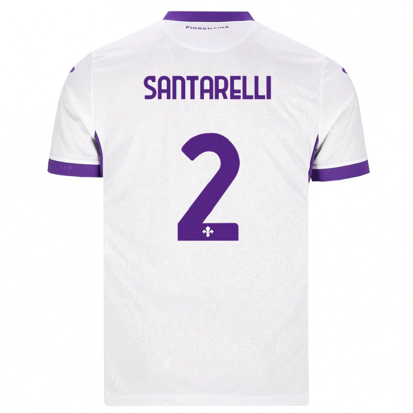 DanxenレディースAndrea Santarelli#2ホワイト パープルアウェイシャツ2026/27ジャージーユニフォーム