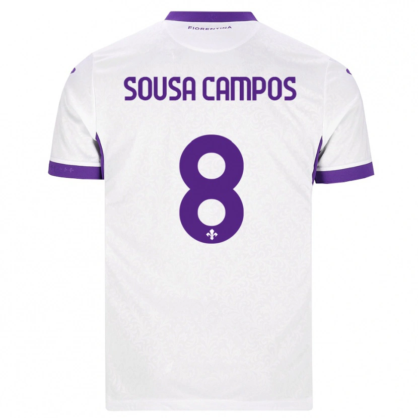 DanxenレディースMatteo Sousa Campos#8ホワイト パープルアウェイシャツ2026/27ジャージーユニフォーム